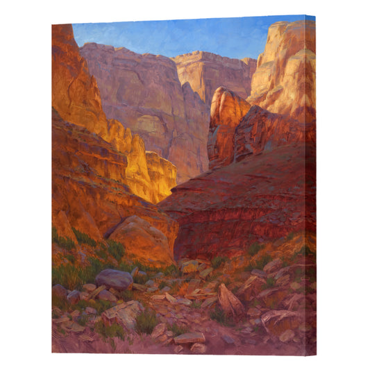 Mile 202 Canyon, Fine Art Giclee Print On Gallery Wrap Canvas, 32" x 24"