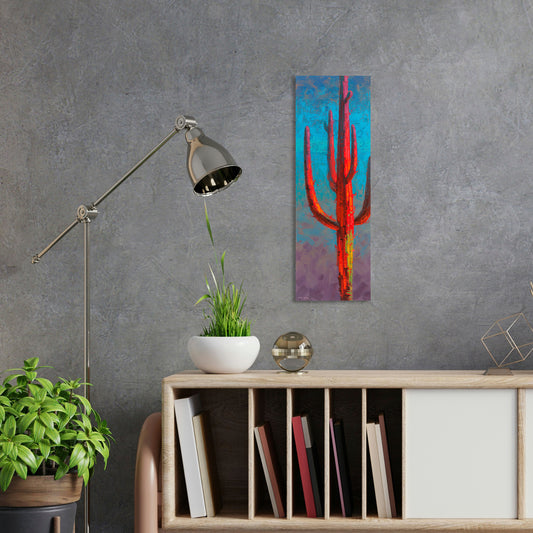 Red Guardian 1, Fine Art Giclee Print On Gallery Wrap Canvas, 36" x 12"