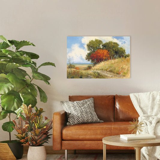 Country Road, Fine Art Giclee Print On Gallery Wrap Canvas, 20" x 30"