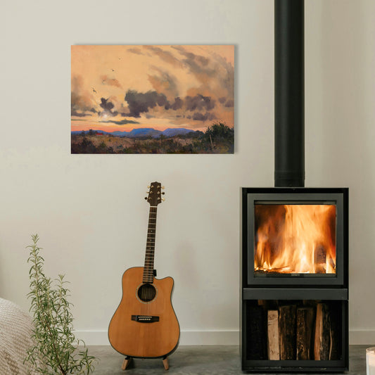 In The Big Lonesome, Fine Art Giclee Print On Gallery Wrap Canvas, 24" x 36"
