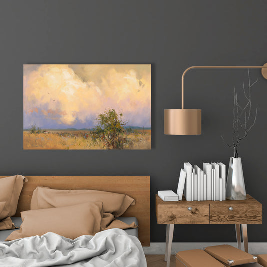 Summer Shower, Fine Art Giclee Print On Gallery Wrap Canvas, 24" x 36"