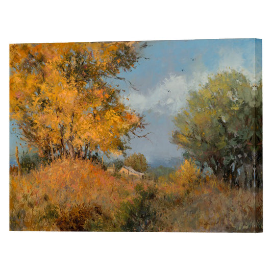 Visitors Welcome, Fine Art Giclee Print On Gallery Wrap Canvas, 24" x 32"