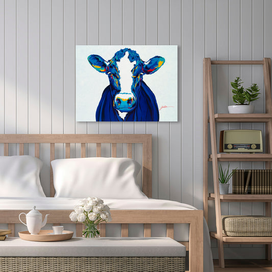 Black Baldy, Fine Art Giclee Print On Gallery Wrap Canvas, 24" x 32"