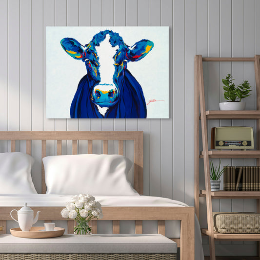 Black Baldy, Fine Art Giclee Print On Gallery Wrap Canvas, 30" x 40"