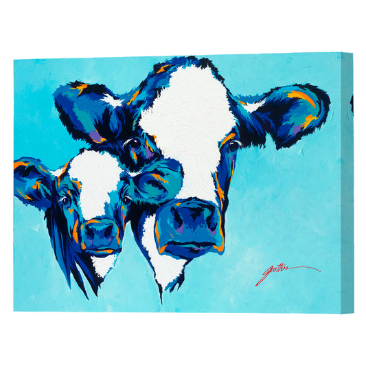 Blue Belle, Fine Art Giclee Print On Gallery Wrap Canvas, 24" x 32"