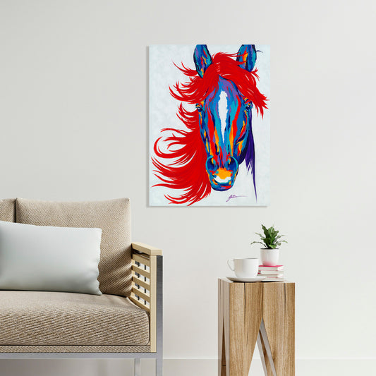 Thunder, Fine Art Giclee Print On Gallery Wrap Canvas, 30" x 24"
