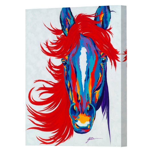 Thunder, Fine Art Giclee Print On Gallery Wrap Canvas, 40" x 32"
