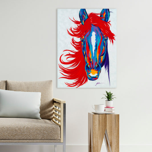 Thunder, Fine Art Giclee Print On Gallery Wrap Canvas, 40" x 32"