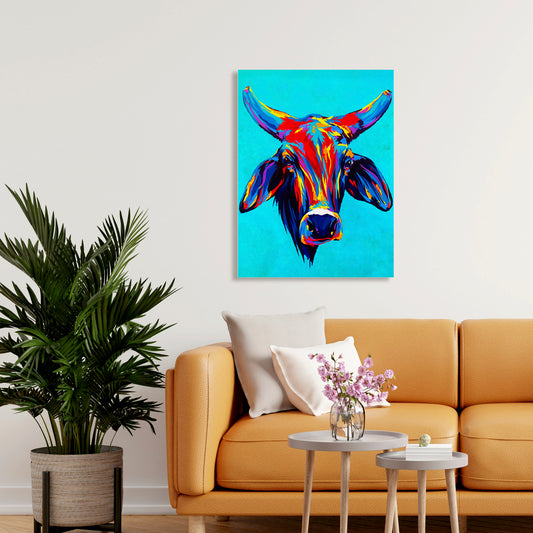 Apache, Fine Art Giclee Print On Gallery Wrap Canvas, 32" x 24"
