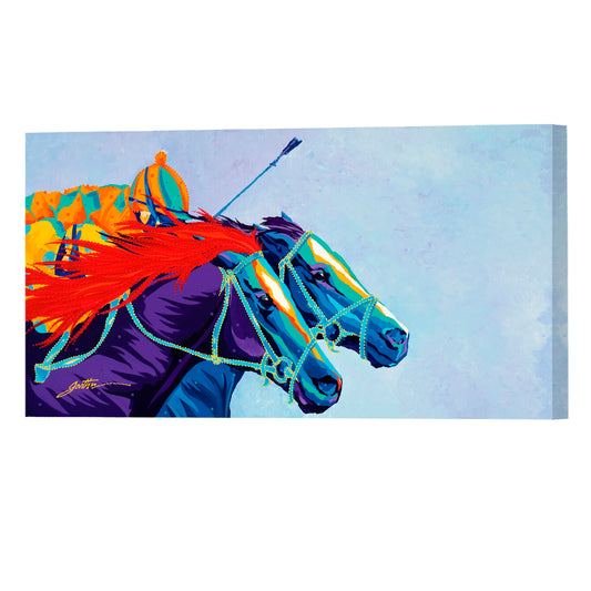 Photo Finish, Fine Art Giclee Print On Gallery Wrap Canvas, 15" x 30"