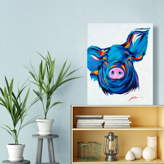 Rowdy, Fine Art Giclee Print On Gallery Wrap Canvas, 40" x 32"
