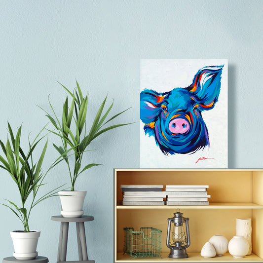 Rowdy, Fine Art Giclee Print On Gallery Wrap Canvas, 30" x 24"