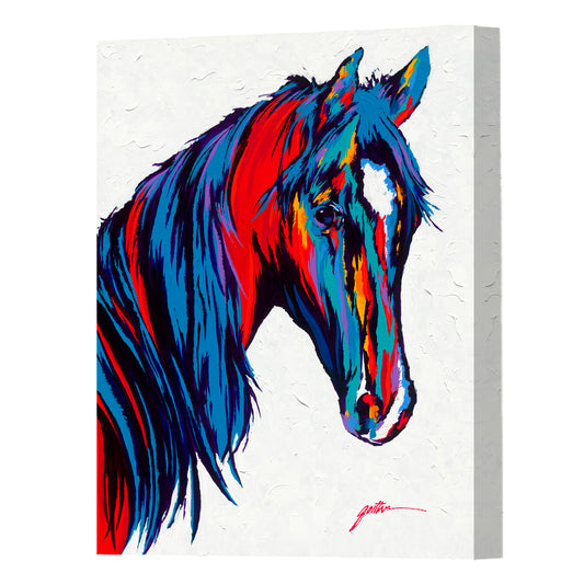 Scarlett, Fine Art Giclee Print On Gallery Wrap Canvas, 32" x 24"