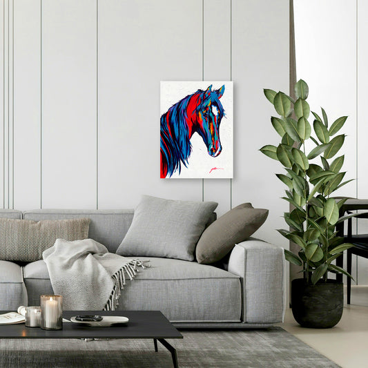 Scarlett, Fine Art Giclee Print On Gallery Wrap Canvas, 32" x 24"