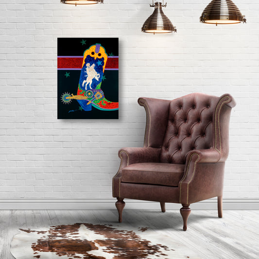 Spirit Of The West, Fine Art Giclee Print On Gallery Wrap Canvas, 40" x 30"