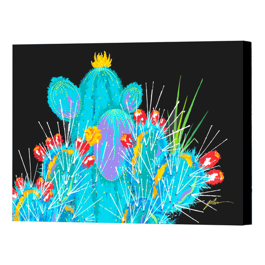 Cacti, Fine Art Giclee Print On Gallery Wrap Canvas, 30" x 40"