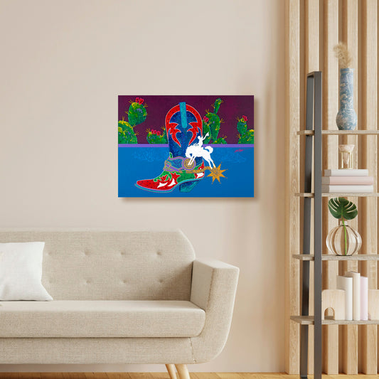 Yippee Yi Yo, Fine Art Giclee Print On Gallery Wrap Canvas, 24" x 32"