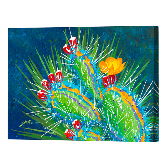 Desert Bloom, Fine Art Giclee Print On Gallery Wrap Canvas, 24" x 32"