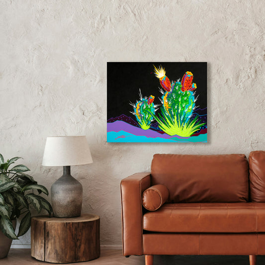 Desert Rose, Fine Art Giclee Print On Gallery Wrap Canvas, 32" x 40"