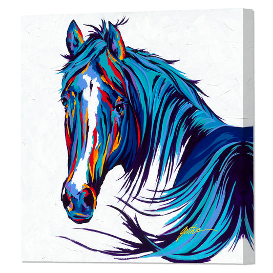 Lady, Fine Art Giclee Print On Gallery Wrap Canvas, 36" x 36"