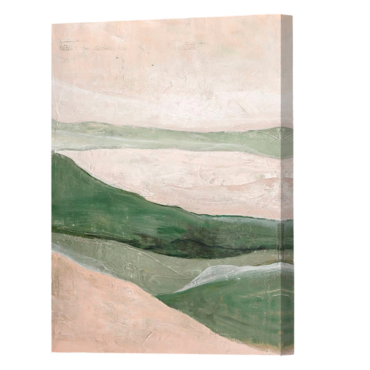 Green Field, Fine Art Giclee Print On Gallery Wrap Canvas, 32" x 24"