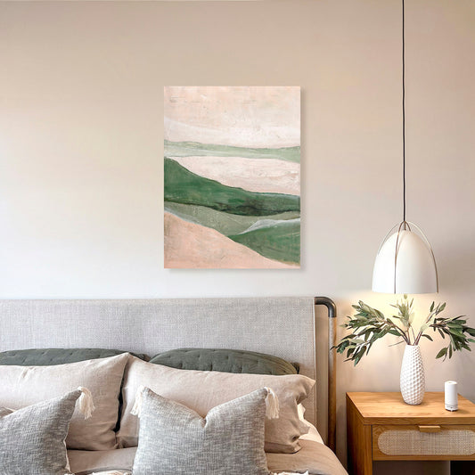 Green Field, Fine Art Giclee Print On Gallery Wrap Canvas, 32" x 24"
