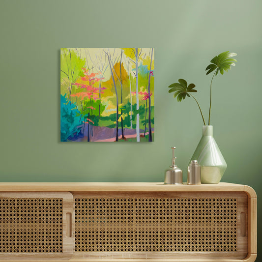 Landscape #1, Fine Art Giclee Print On Gallery Wrap Canvas, 24" x 24"