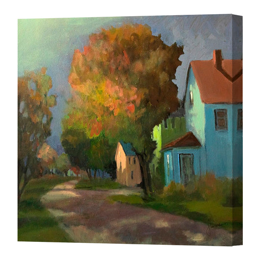 Sundown, Fine Art Giclee Print On Gallery Wrap Canvas, 24" x 24"