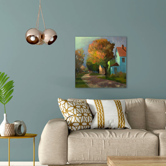Sundown, Fine Art Giclee Print On Gallery Wrap Canvas, 24" x 24"