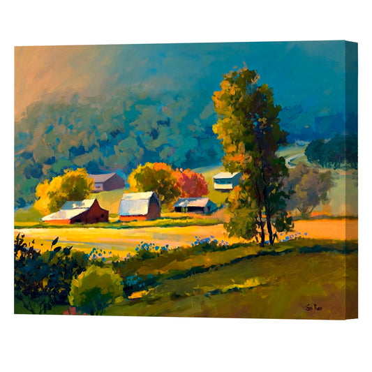 Sunrise Symphony, Fine Art Giclee Print On Gallery Wrap Canvas, 24" x 30"