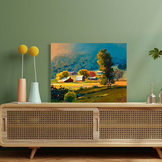 Sunrise Symphony, Fine Art Giclee Print On Gallery Wrap Canvas, 24" x 30"