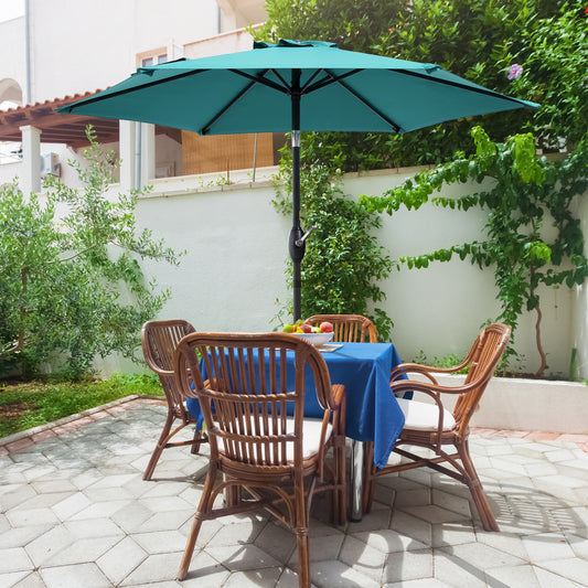 Sonkuki 7.5FT Patio Market Table Umbrella, UV-Resistant Canopy and Tilt Button (AS-041LB)