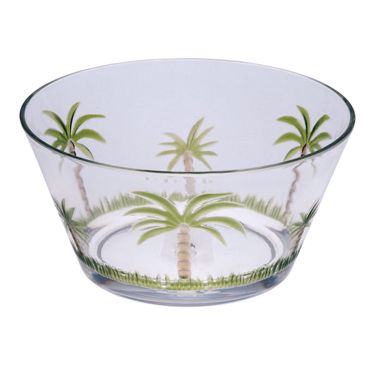 Palm Tree Acrylic Small Serving Bowls, BPA-Free, Palm Tree Design