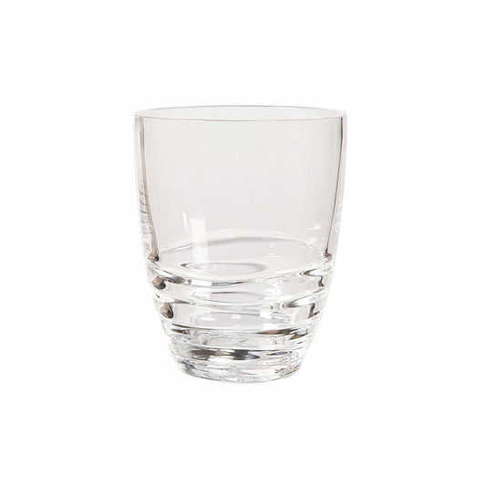 Swirl Acrylic DOF Drinking Glasses Set of 4, 15oz, BPA-Free, Clear