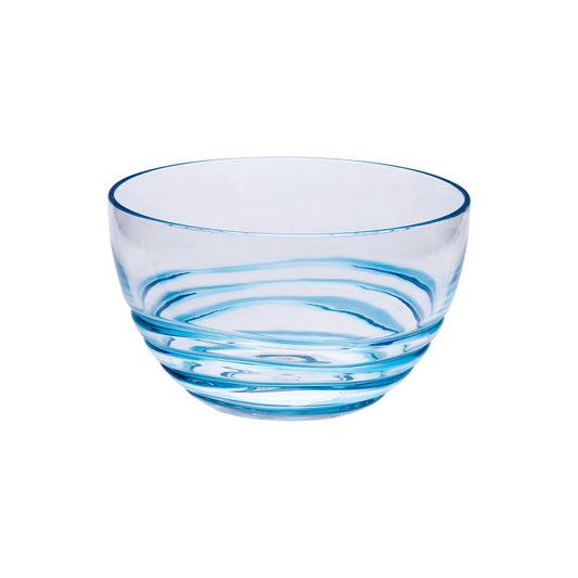 Swirl Acrylic Small Serving Bowls, BPA-Free, Blue