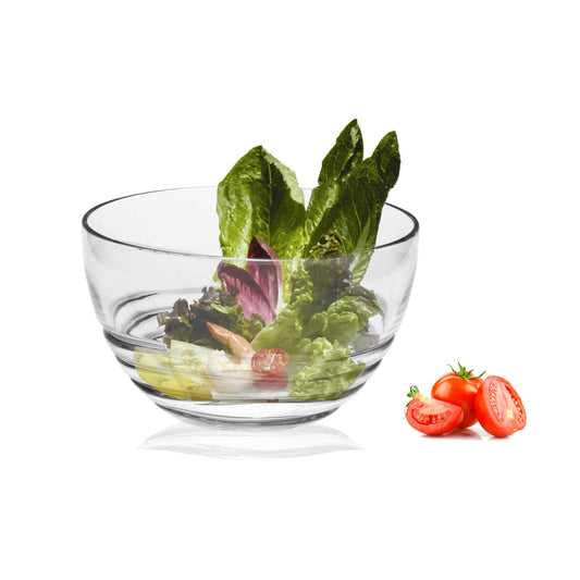 Swirl Acrylic Small Serving Bowls, BPA-Free, Clear