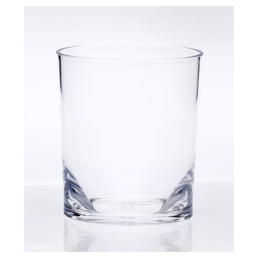 Oval Halo Acrylic DOF Glasses Set of 4, 12oz, Clear