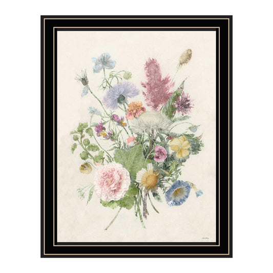 "Botanical Gathering" by Amber Sterling , Ready to Hang Framed Print, Black Frame