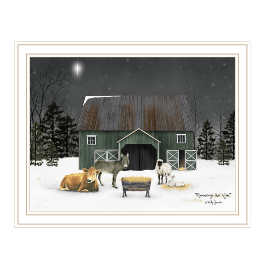 Trendy Decor 4U Remembering the Night White Framed Wall Art for Living Room, Bedroom Wall Art Print for Home Decor by Billy Jacobs