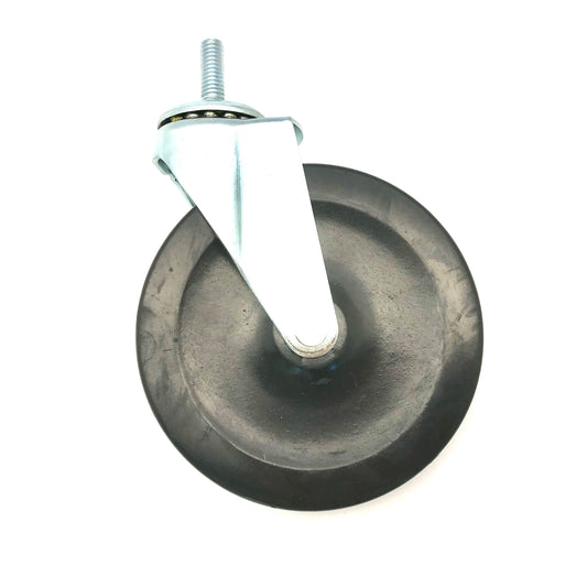 Rubber Tread Heavy Duty Caster Wheels 5X1 (_Ó threaded stem)