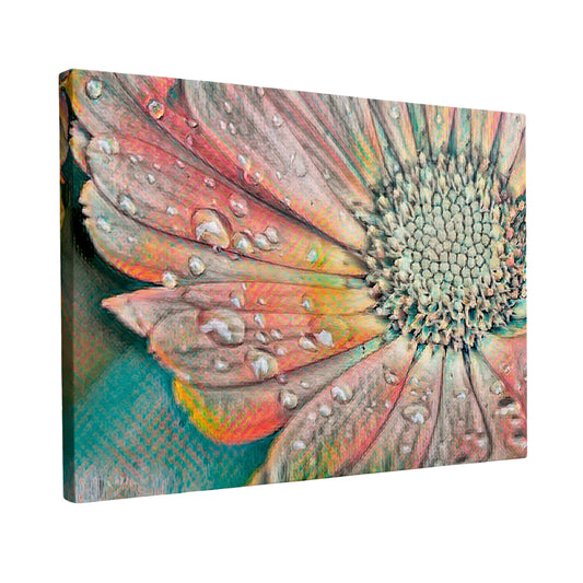 Rainbow Daisy - Fine Art Giclee Print on Gallery Wrapped Canvas, 27" x 36"