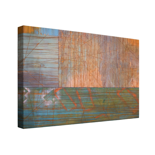 Geometric Abstract - Fine Art Giclee Print on Gallery Wrapped Canvas, 18" x 24"