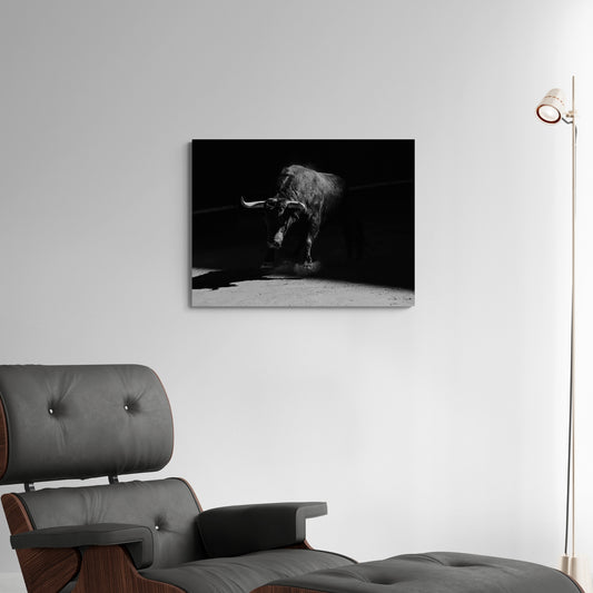 Strong Like Bull  - Fine Art Giclee Print on Gallery Wrapped Canvas, 18" x 24"