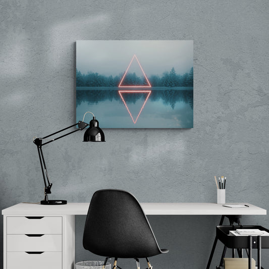 Electric Glow - Fine Art Giclee Print on Gallery Wrapped Canvas, 15" x 20"