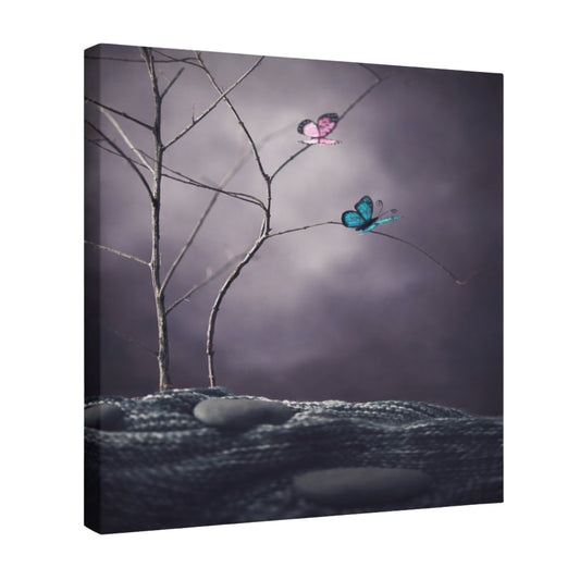 Quiet Landing - Fine Art Giclee Print on Gallery Wrapped Canvas, 12" x 12"