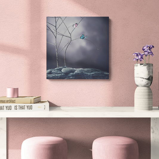 Quiet Landing - Fine Art Giclee Print on Gallery Wrapped Canvas, 16" x 16"