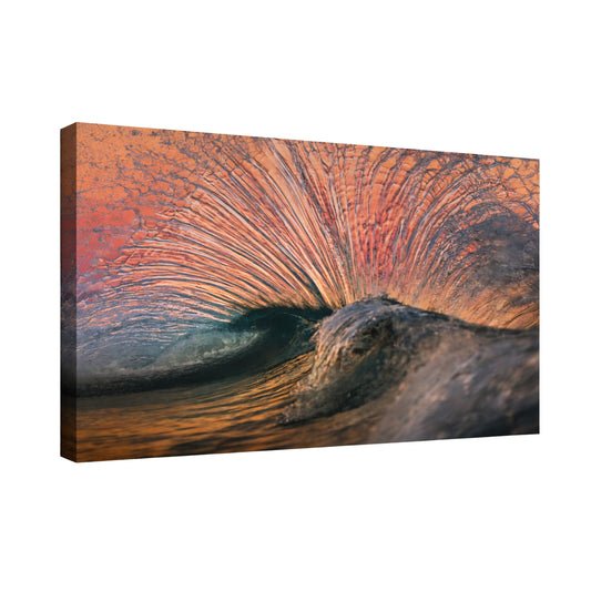 Molten Wave - Fine Art Giclee Print on Gallery Wrapped Canvas, 15" x 20"