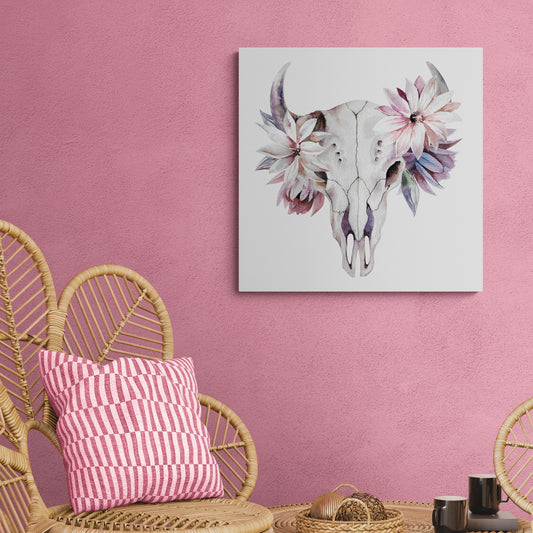 Desert Bloom - Fine Art Giclee Print on Gallery Wrapped Canvas, 12" x 12"