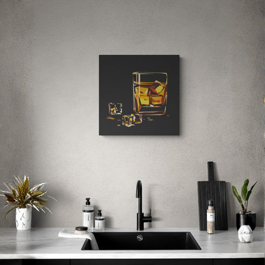 On the Rocks - Fine Art Giclee Print on Gallery Wrapped Canvas, 24" x 24"