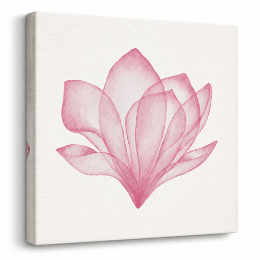 Blush Bloom - Fine Art Giclee Print on Gallery Wrapped Canvas, 24" x 24"